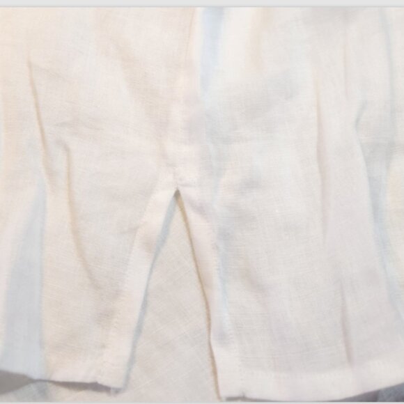 Eileen Fisher Irish Handkerchief Linen Sleeveless White Tank Top - Picture 16 of 16